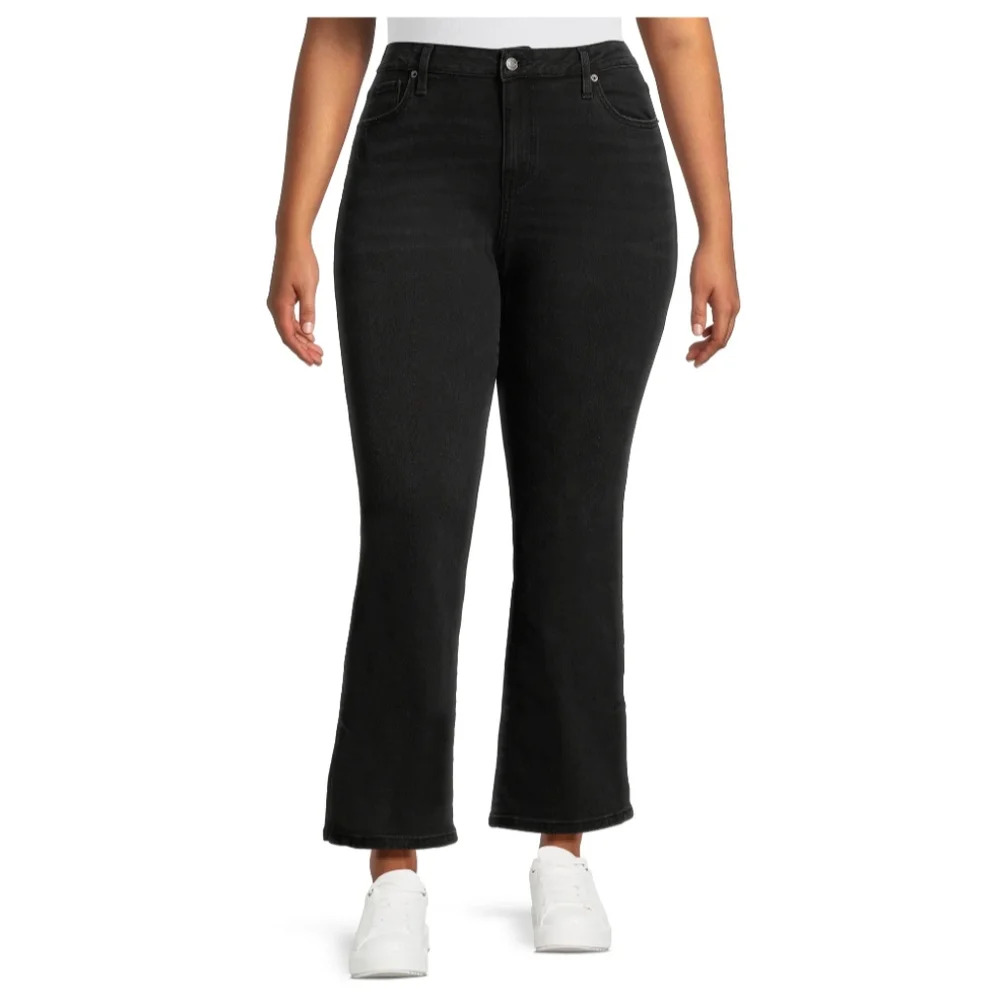 Time and Tru Women's Size 12 Mid Rise Bootcut Jeans Black Wash